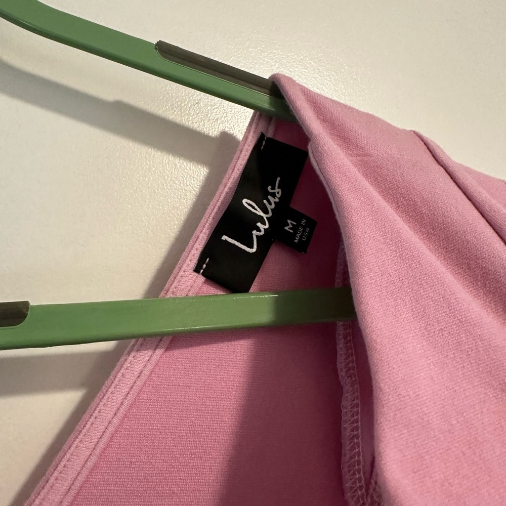 Lulus Pink Ruffle Blouse - Picture 2 of 3